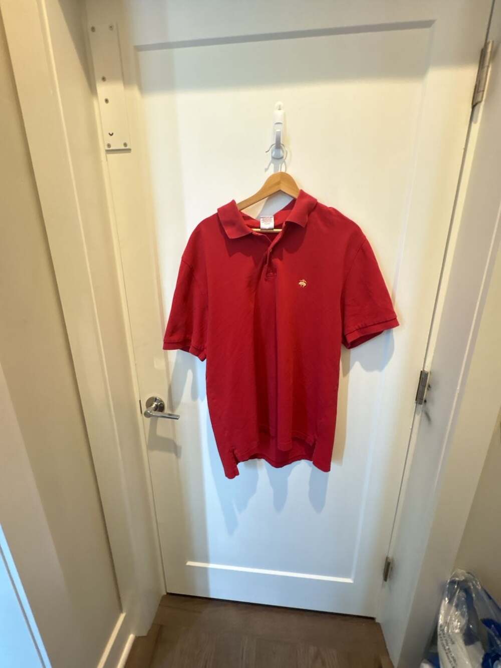 Brooks Brothers 346 Original Fit Red Polo Shirt Size Large